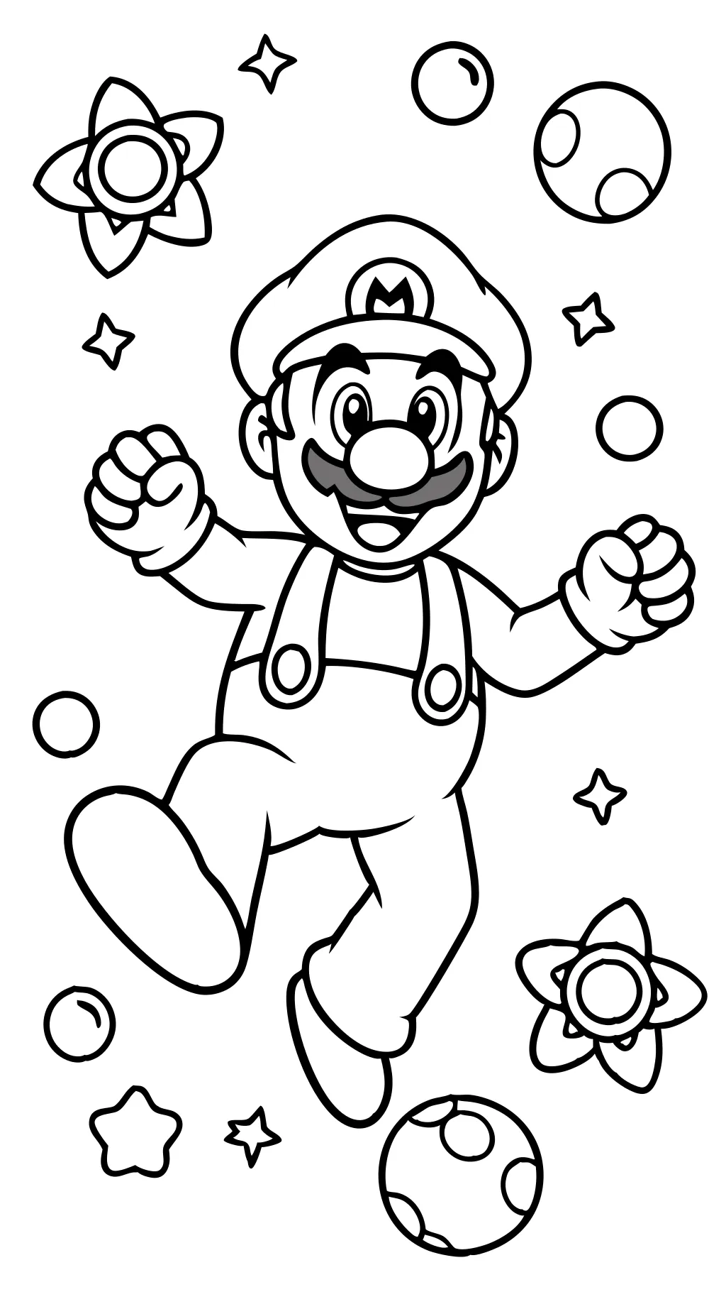 Página para colorear de Luigi